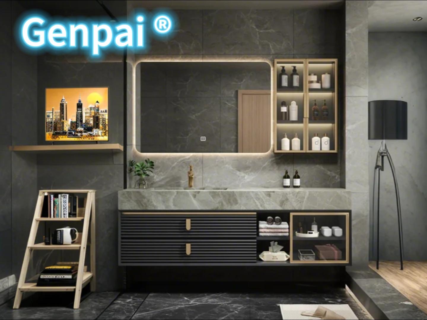 Amazon.com: Genpai Modern Floating Vanity - Double Sink